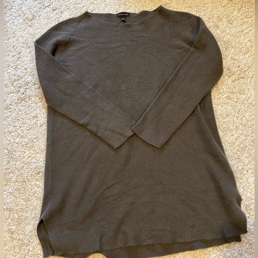 Eileen Fisher 100% cashmere tunic/dress L